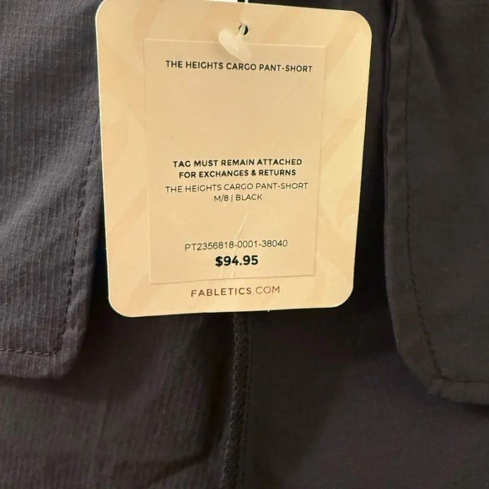 Fabletics‎ Women's Heights Cargo Drawstring Pant Black Medium Baggy  Wide Leg - Picture 10 of 11